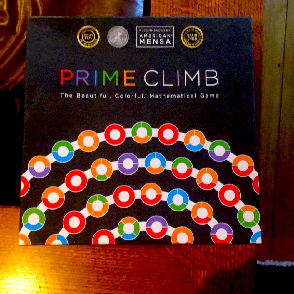 Prime Climb table top game with all the pieces.